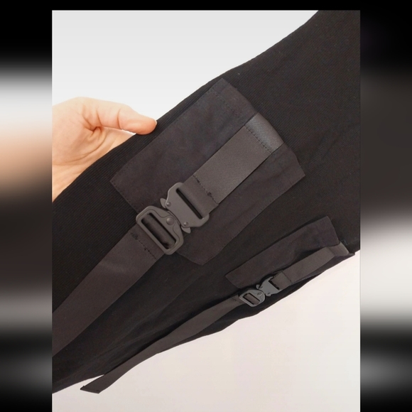 Sixth June Paris body con black dress cargo pockets - Picture 2 of 3